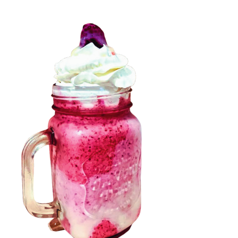 Morada: bebida de mora endulzada con lechera y crema